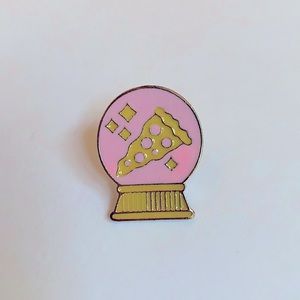 Pizza Visions Crystal Ball Enamel Pin